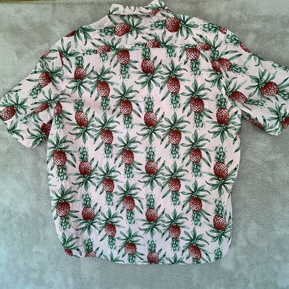 Tunevuse Funky Pink Party Pineapple Print Shirt Hawaiian Mens XL Regular - Picture 5 of 6